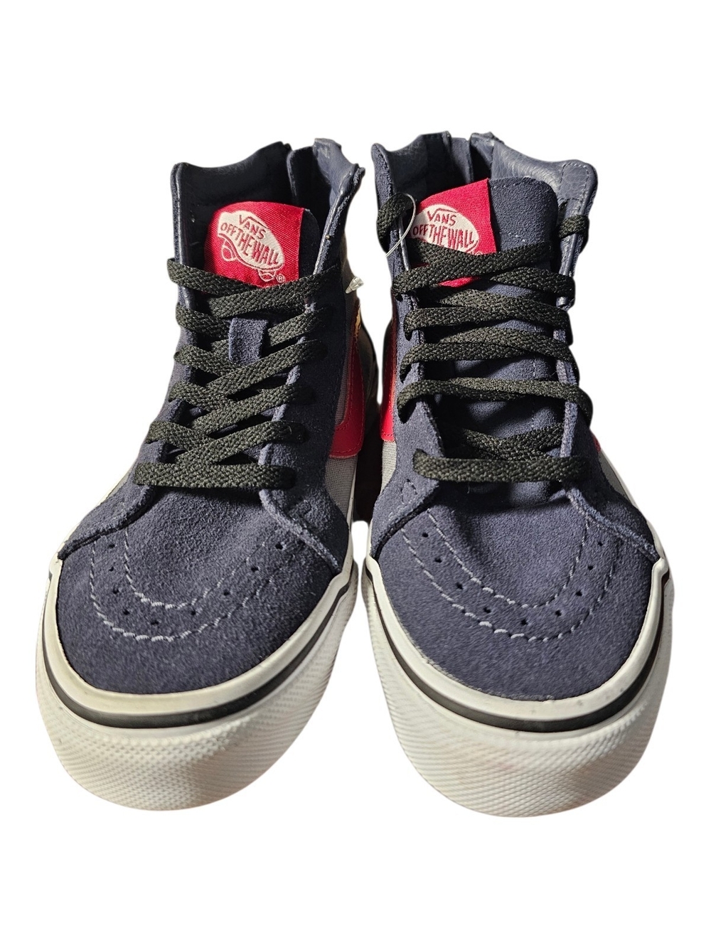 Vans Kids' High-Top Sneakers in Navy and Red